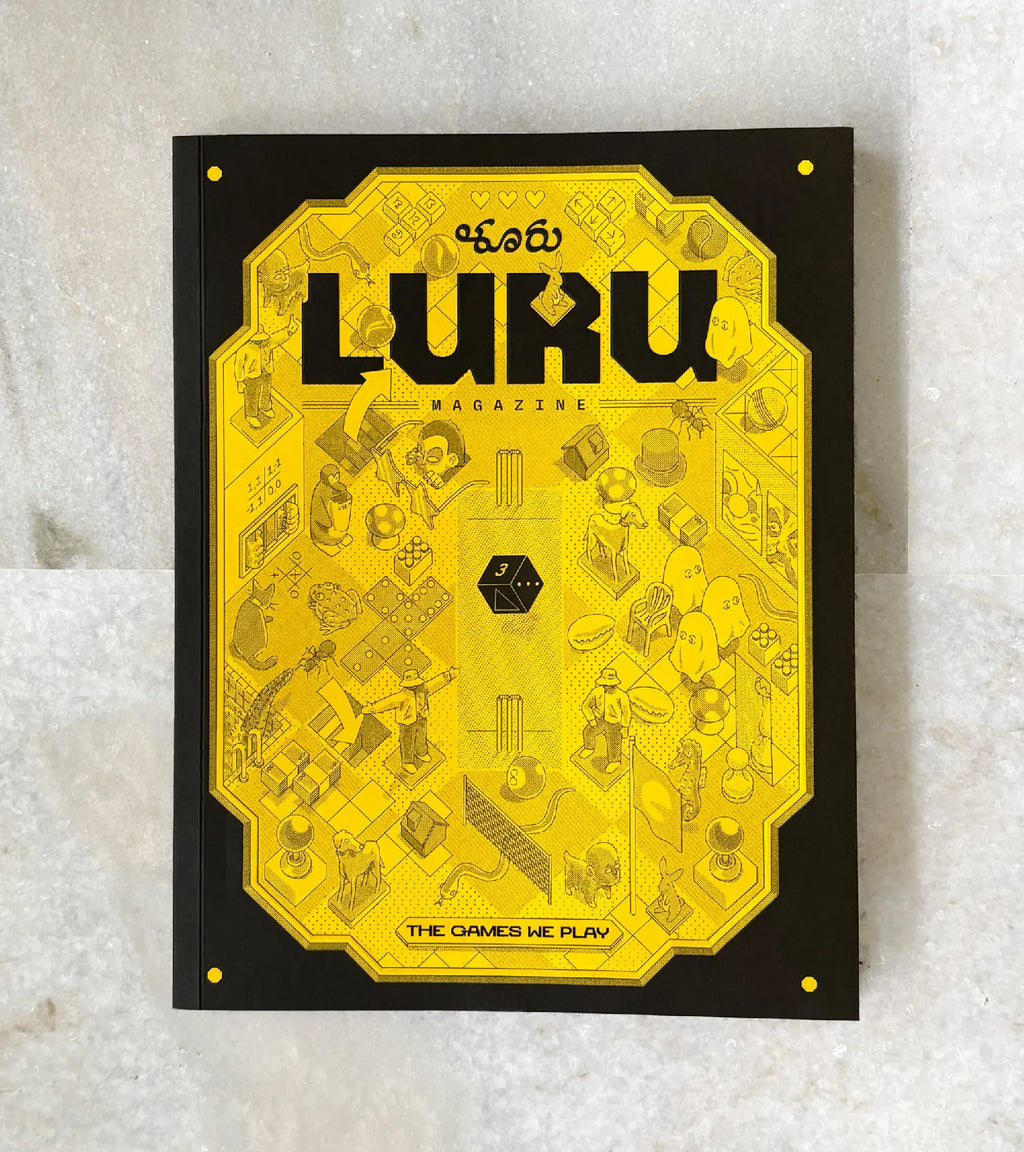 Luru Magazine games we play cover illustration by Madhav Nair(aka Deadtheduck)