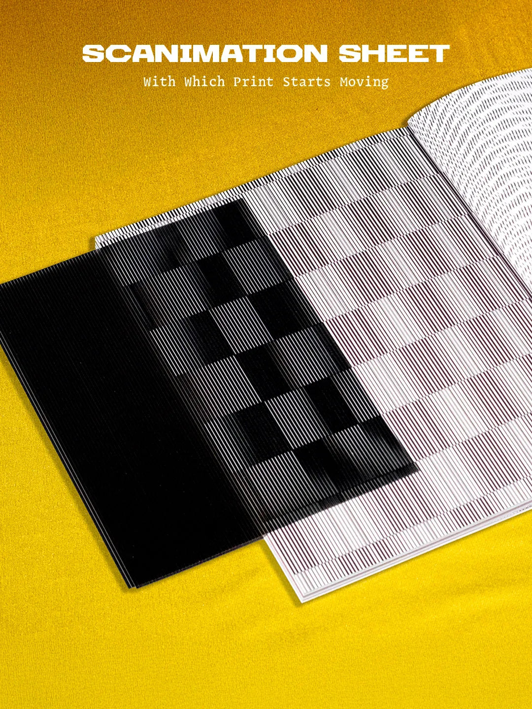 'Games we play' magazine image highlighting  scanimation sheet 