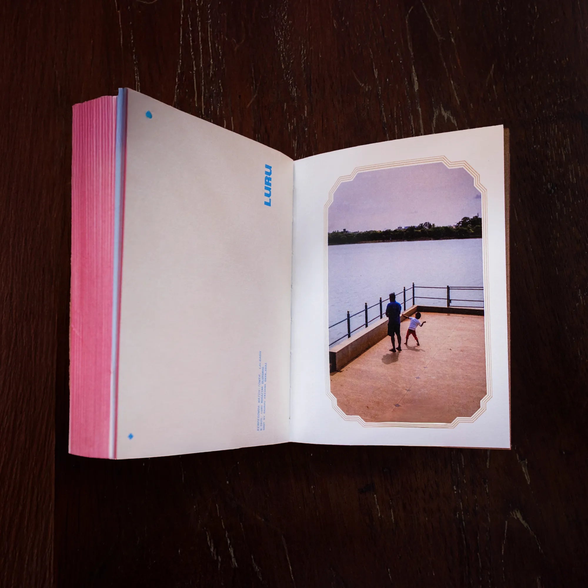 Luru Magazines A6 notebook with a dot grid matrix and original Luru postcards